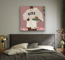 Load image into Gallery viewer, CHOCOLATE NIKE PANCAKES Canvas - Aaronya Paints