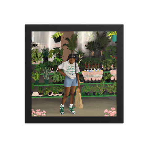 FLOWER SHOP Framed poster