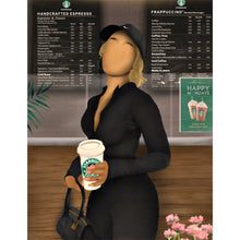 Load image into Gallery viewer, STARBUCKS RUN ‘ASHLEY’ CANVAS - Aaronya Paints