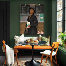 Load image into Gallery viewer, STARBUCKS RUN Canvas - Aaronya Paints