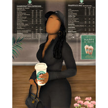 Load image into Gallery viewer, STARBUCKS RUN ‘TONI’ CANVAS - Aaronya Paints