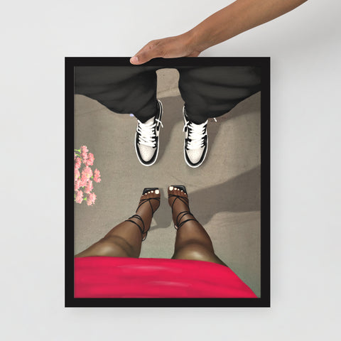 STEPPING OUT Framed poster