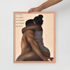 BLACK IS LOVE Framed poster