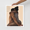 BLACK IS LOVE Framed poster