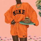 NIKE PANCAKES "Orange"