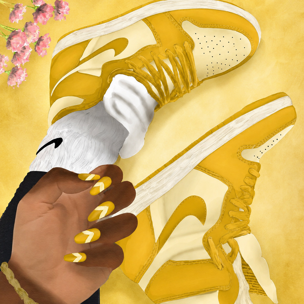 NIKE NAILS "Yellow"