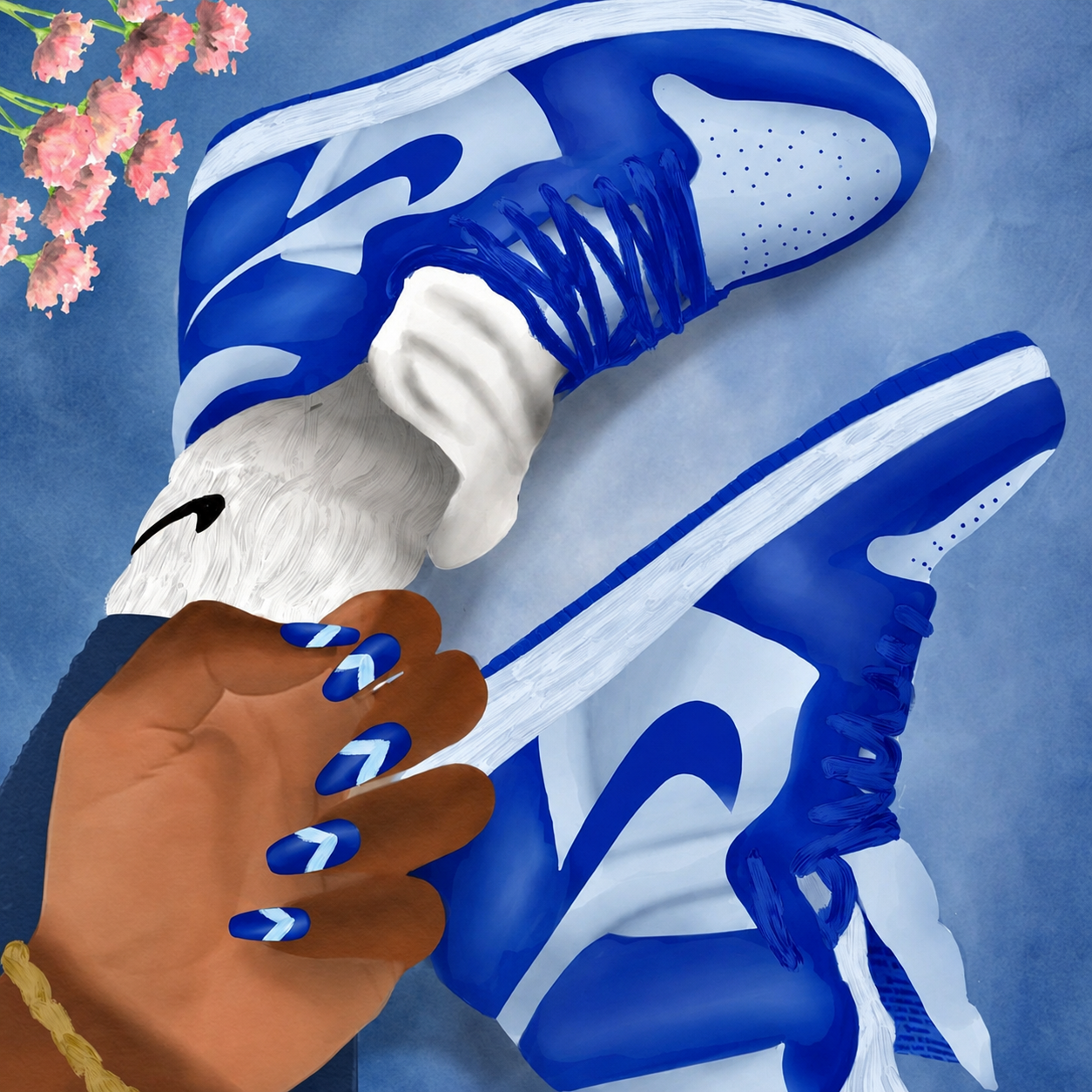NIKE NAILS "Blue"