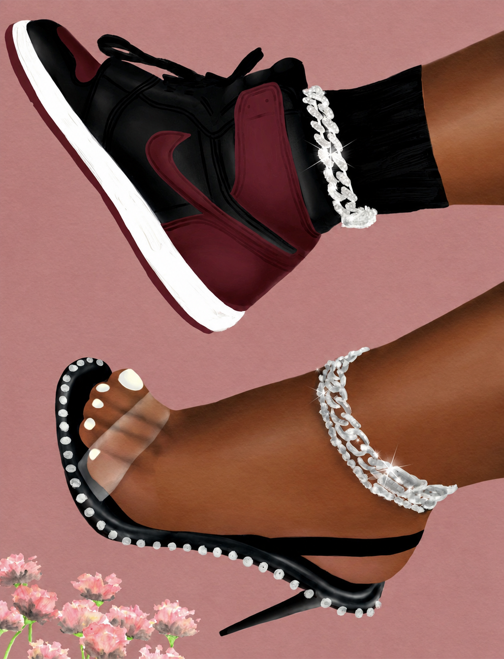 She Can Do Both "Burgundy"