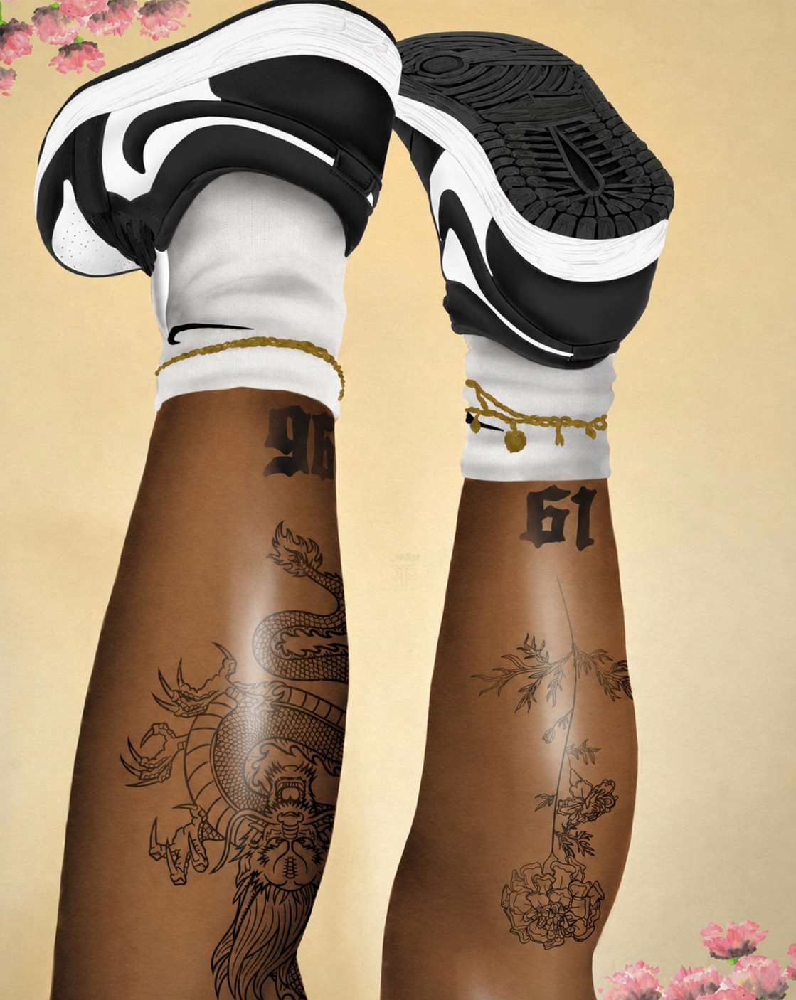 DUNKS "Black and White"