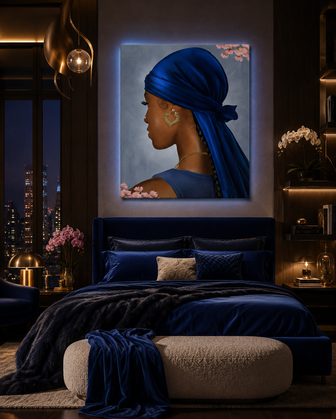 VELVET "Navy"