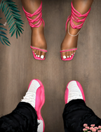 Jordan 12 and Heels "PINK"