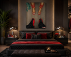 Jordan 12 and Heels "RED"
