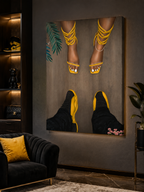 Jordan 12 and Heels "YELLOW"