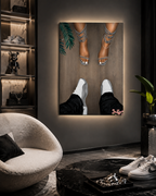 Jordan 12 and Heels "GREY"