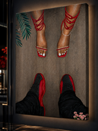 Jordan 12 and Heels "RED"