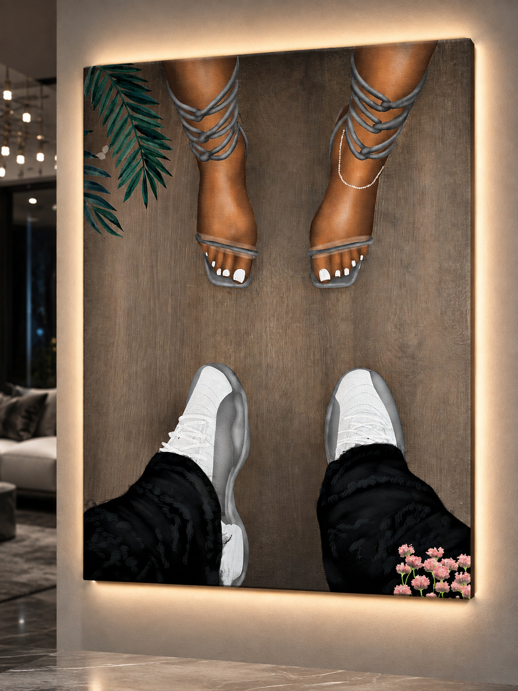 Jordan 12 and Heels "GREY"