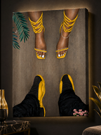 Jordan 12 and Heels "YELLOW"