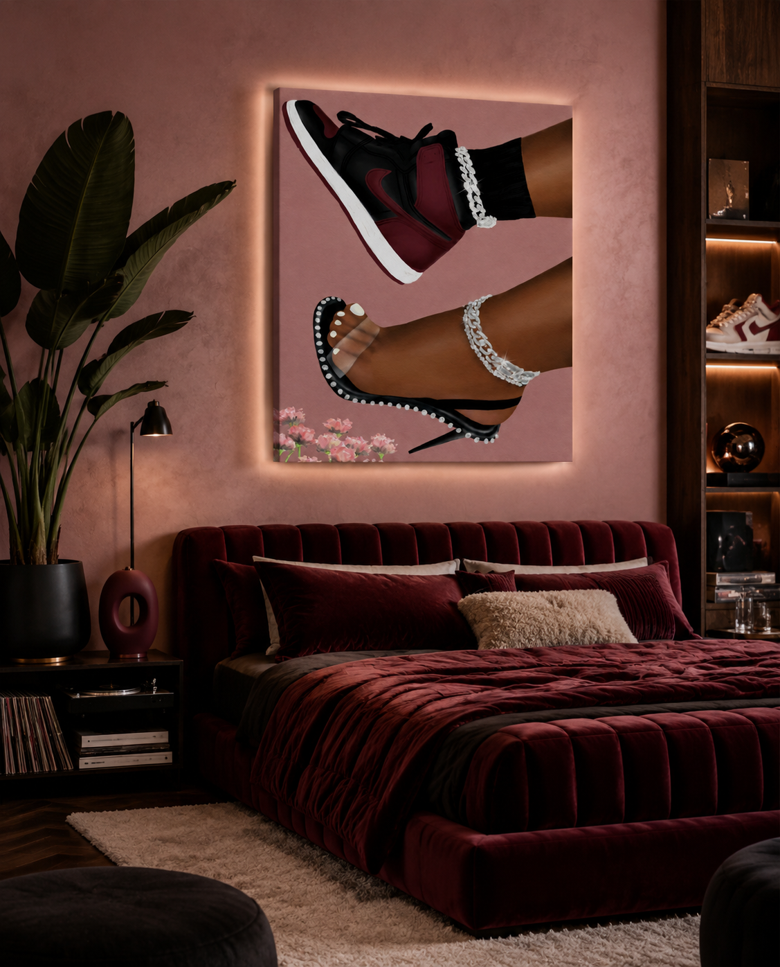 She Can Do Both "Burgundy"