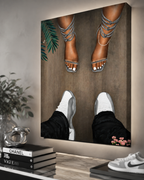 Jordan 12 and Heels "GREY"