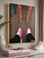 Jordan 12 and Heels "PINK"