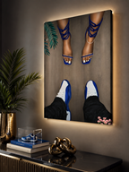 Jordan 12 and Heels "BLUE"