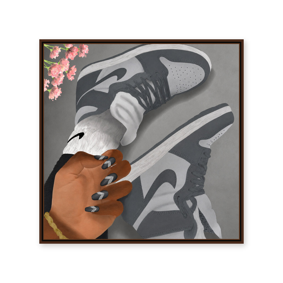 NIKE NAILS "Grey"