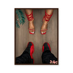 Jordan 12 and Heels "RED"