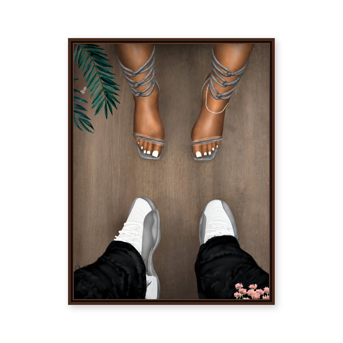 Jordan 12 and Heels "GREY"
