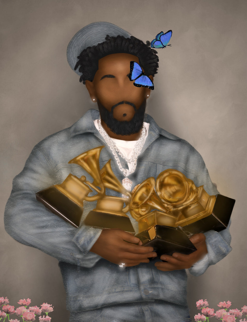 TO CROWN A BUTTERFLY artwork by Aaronya Paints