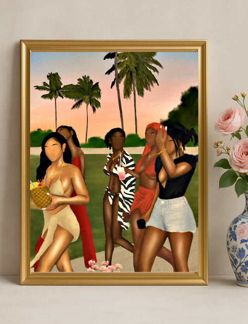 GIRLS TRIP artwork by Aaronya Paints