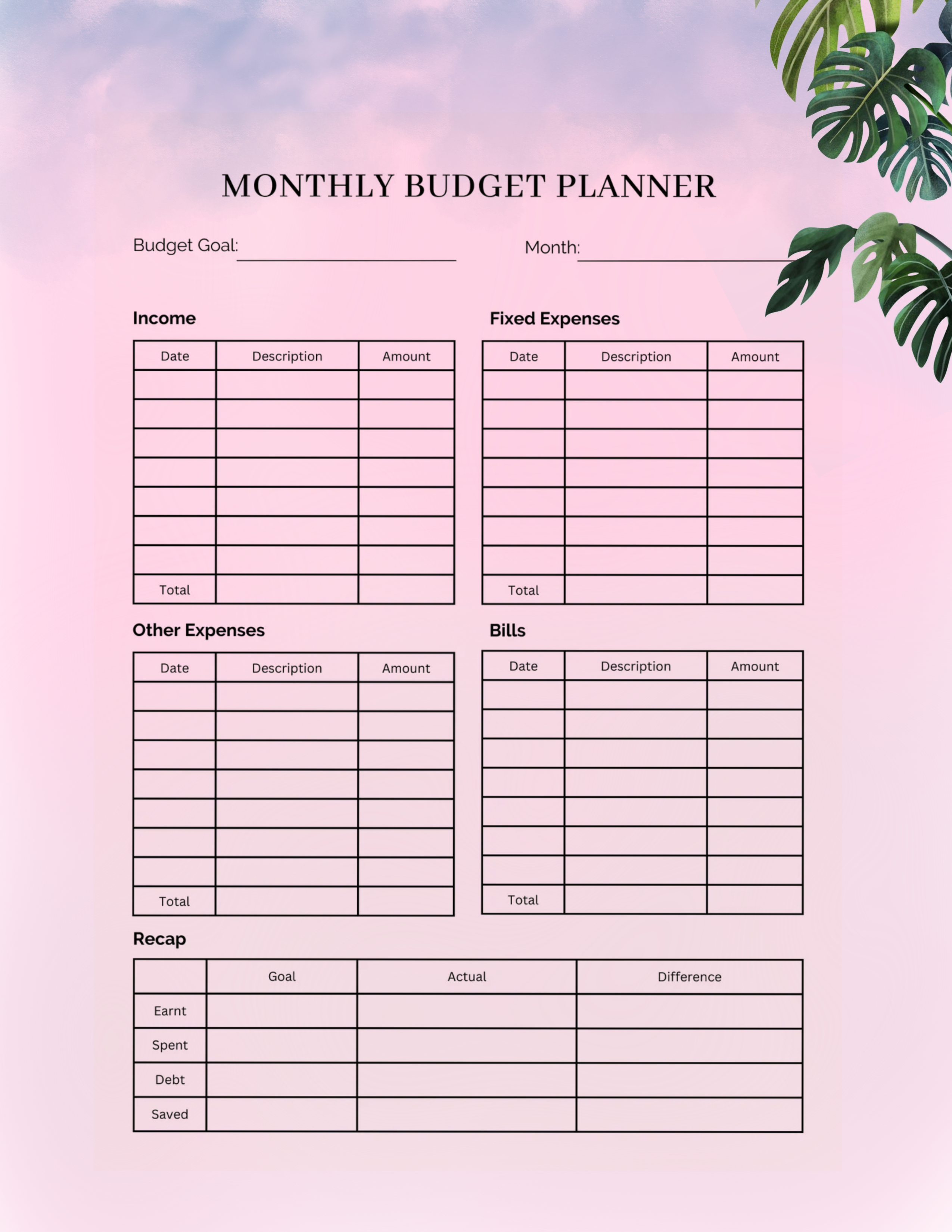 Libra 2026 Digital Planner