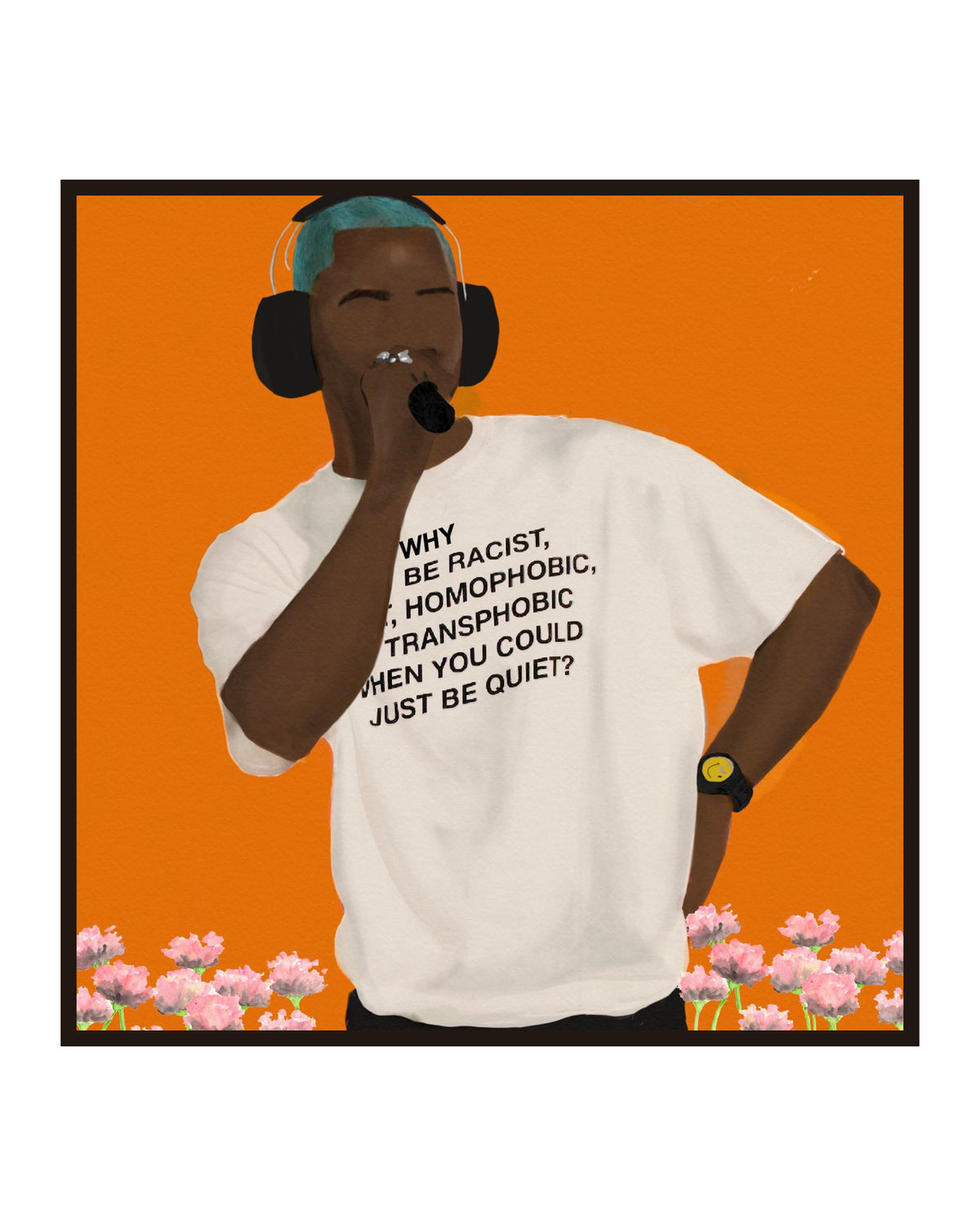 A Message From Frank Poster in a slim dark frame on a pure white background