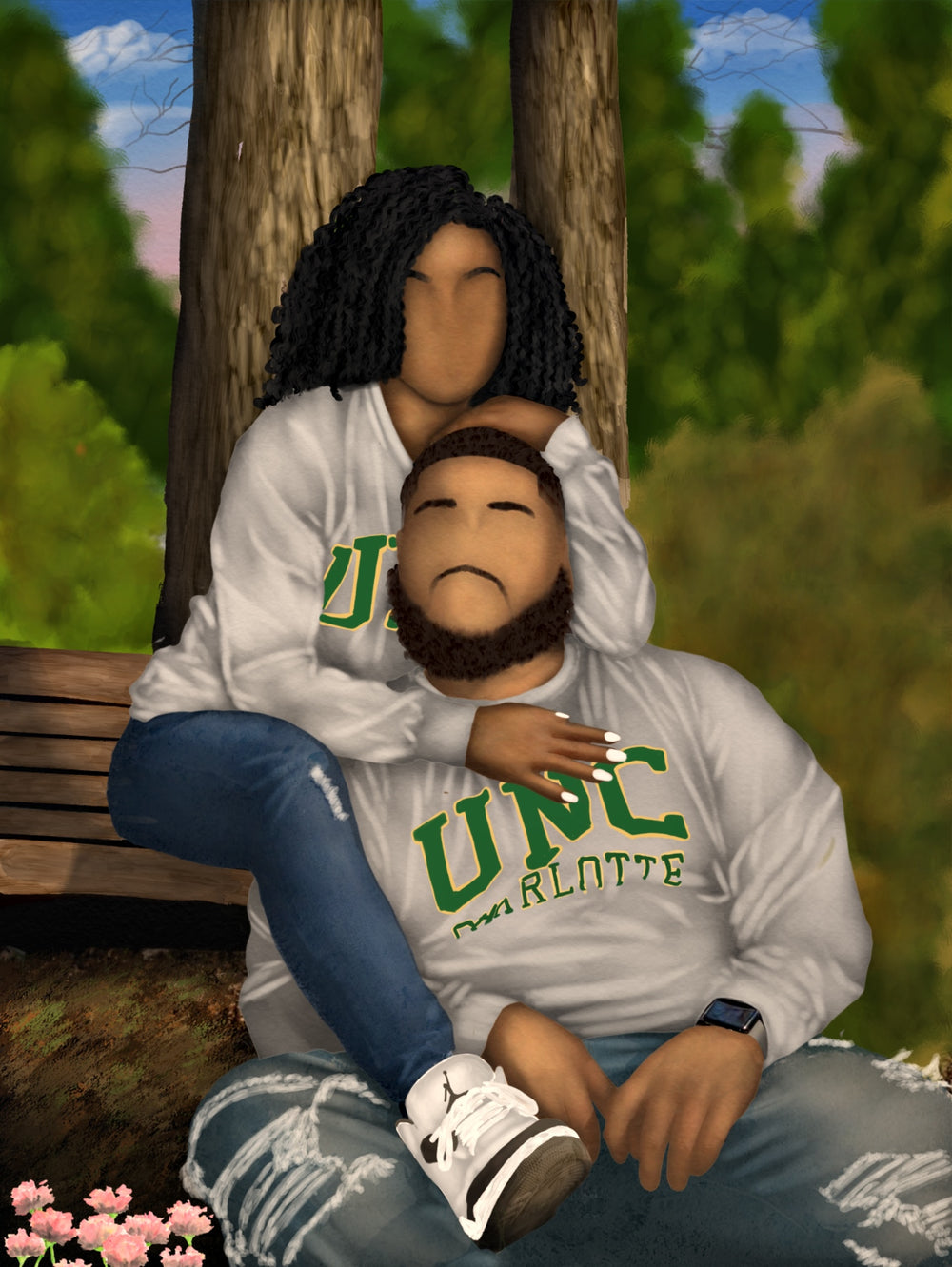 Couple portrait by Aaronya