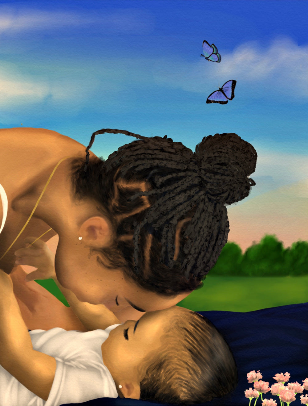Mother and child portrait by Aaronya