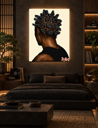 BANTU MEN cream canvas in a luxury Japanese urban bedroom