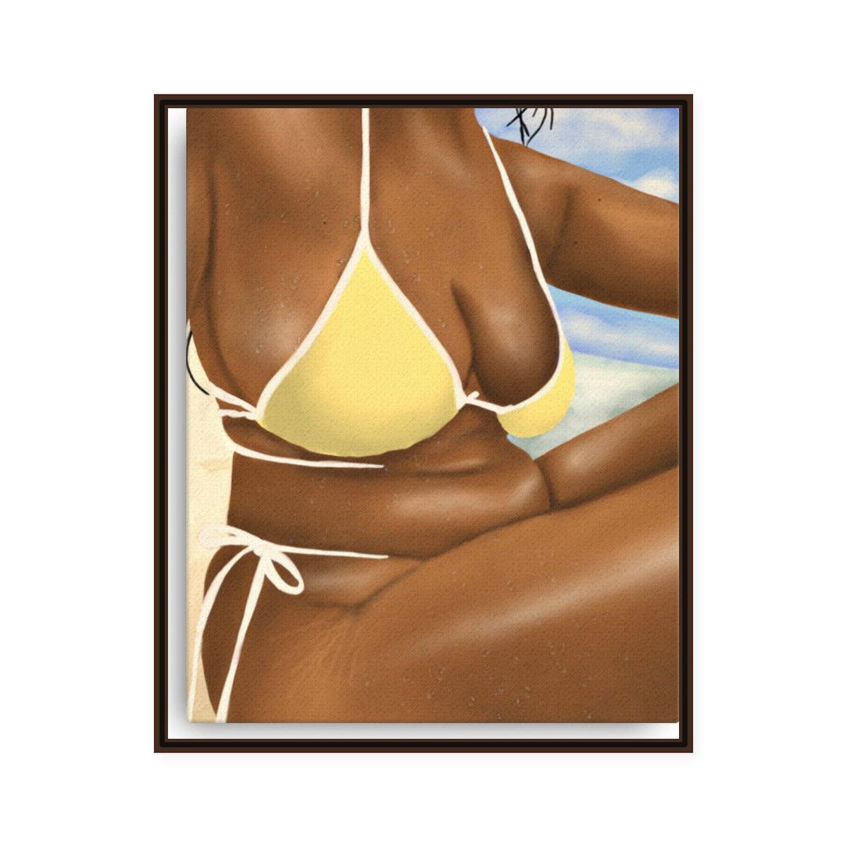 BEACH GIRL framed wall art