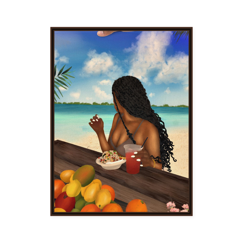 BEACH GYAL framed wall art