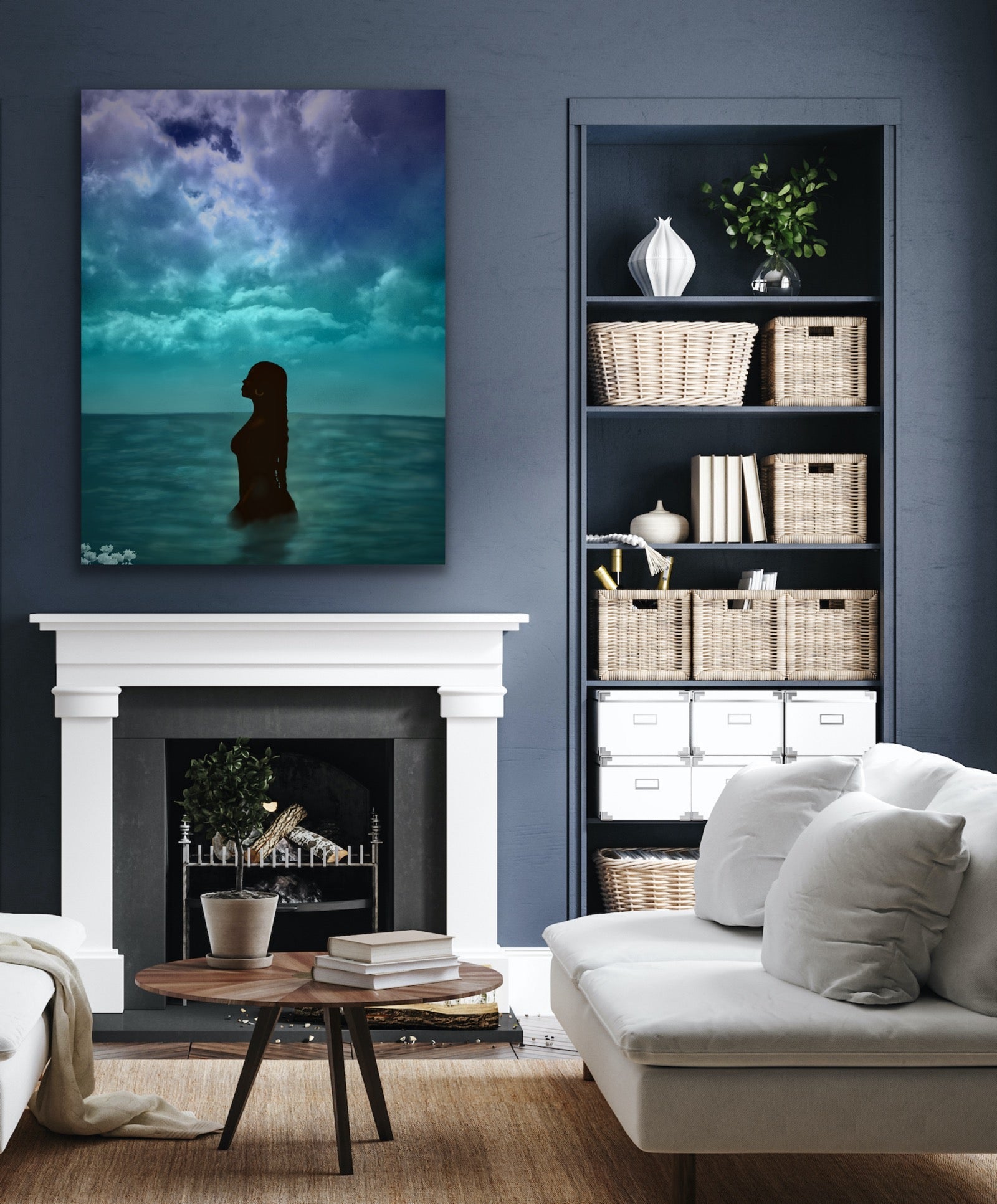 BLUE digital download - Aaronya Paints