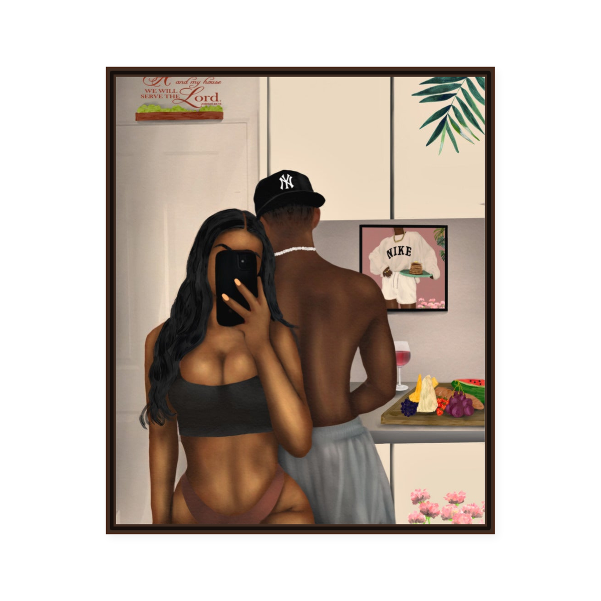 COOKING WITH BAE framed wall art