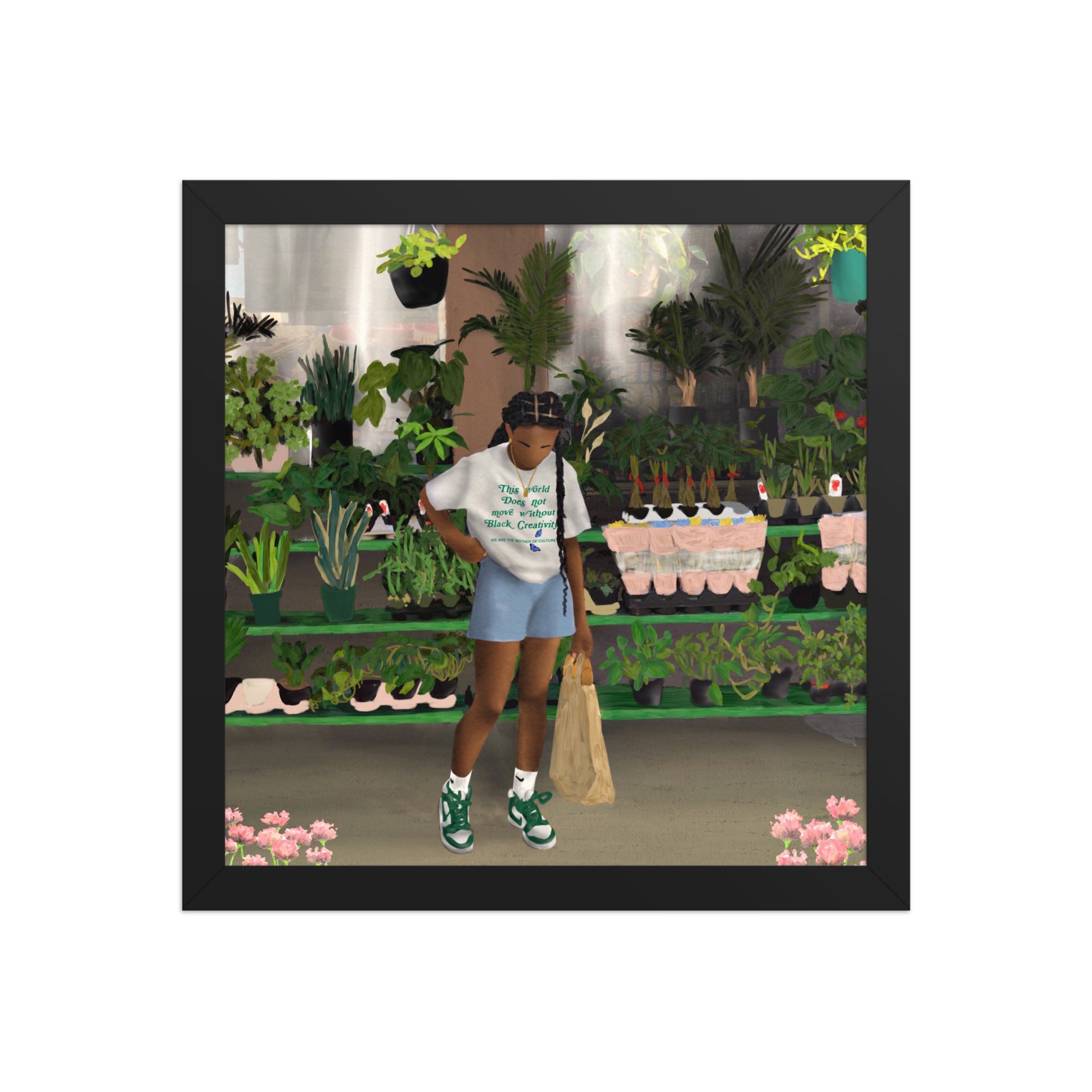 FLOWER SHOP Framed poster