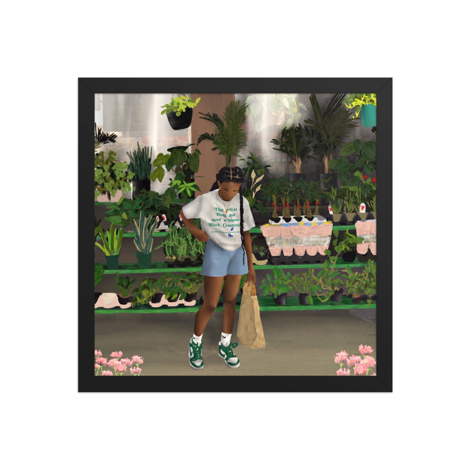 FLOWER SHOP Framed poster