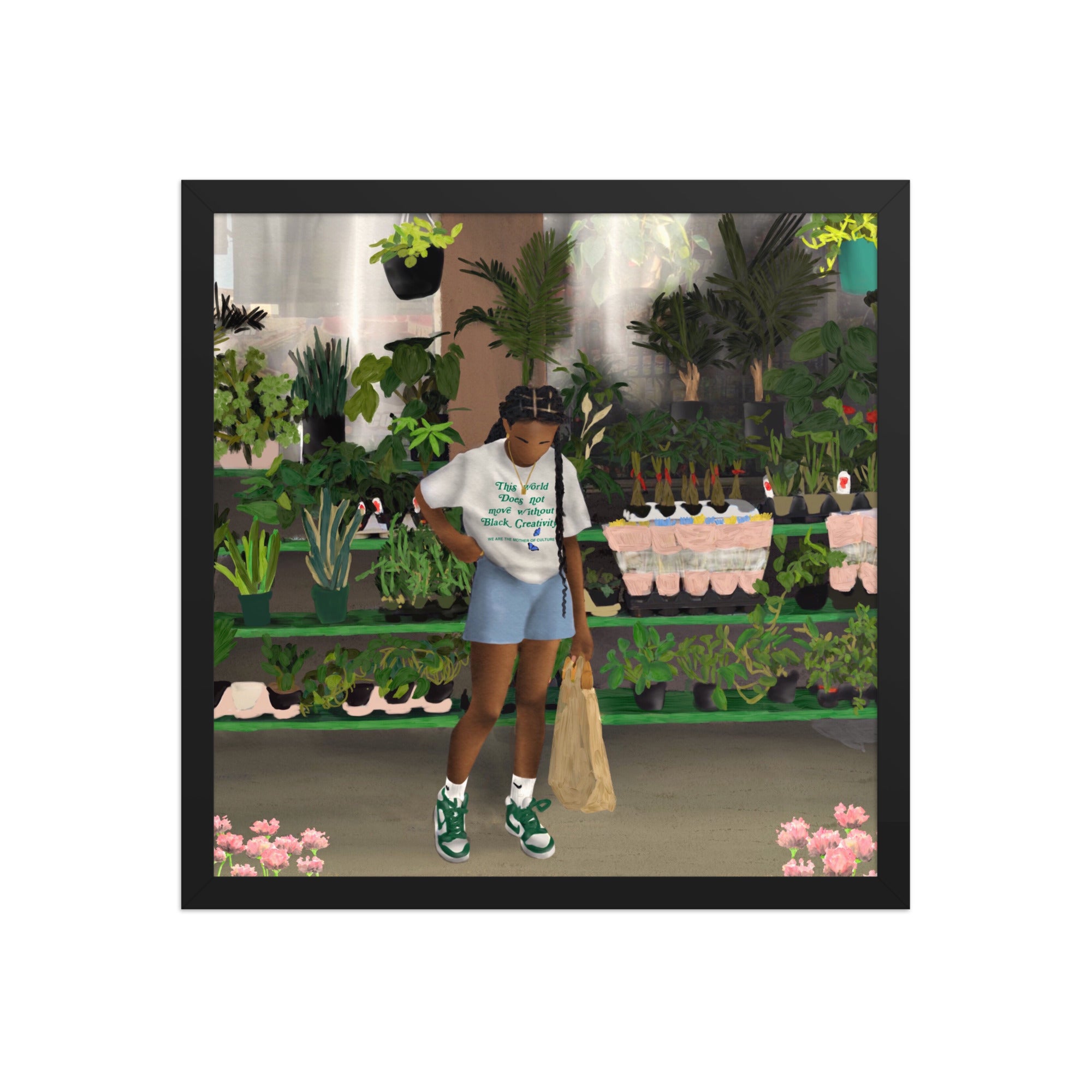 FLOWER SHOP Framed poster