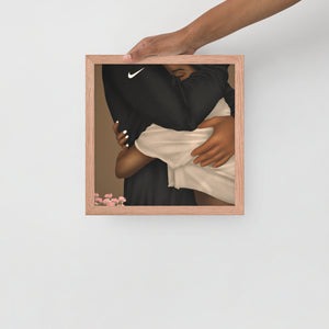 HE GIVES THE BEST HUGS  Framed poster