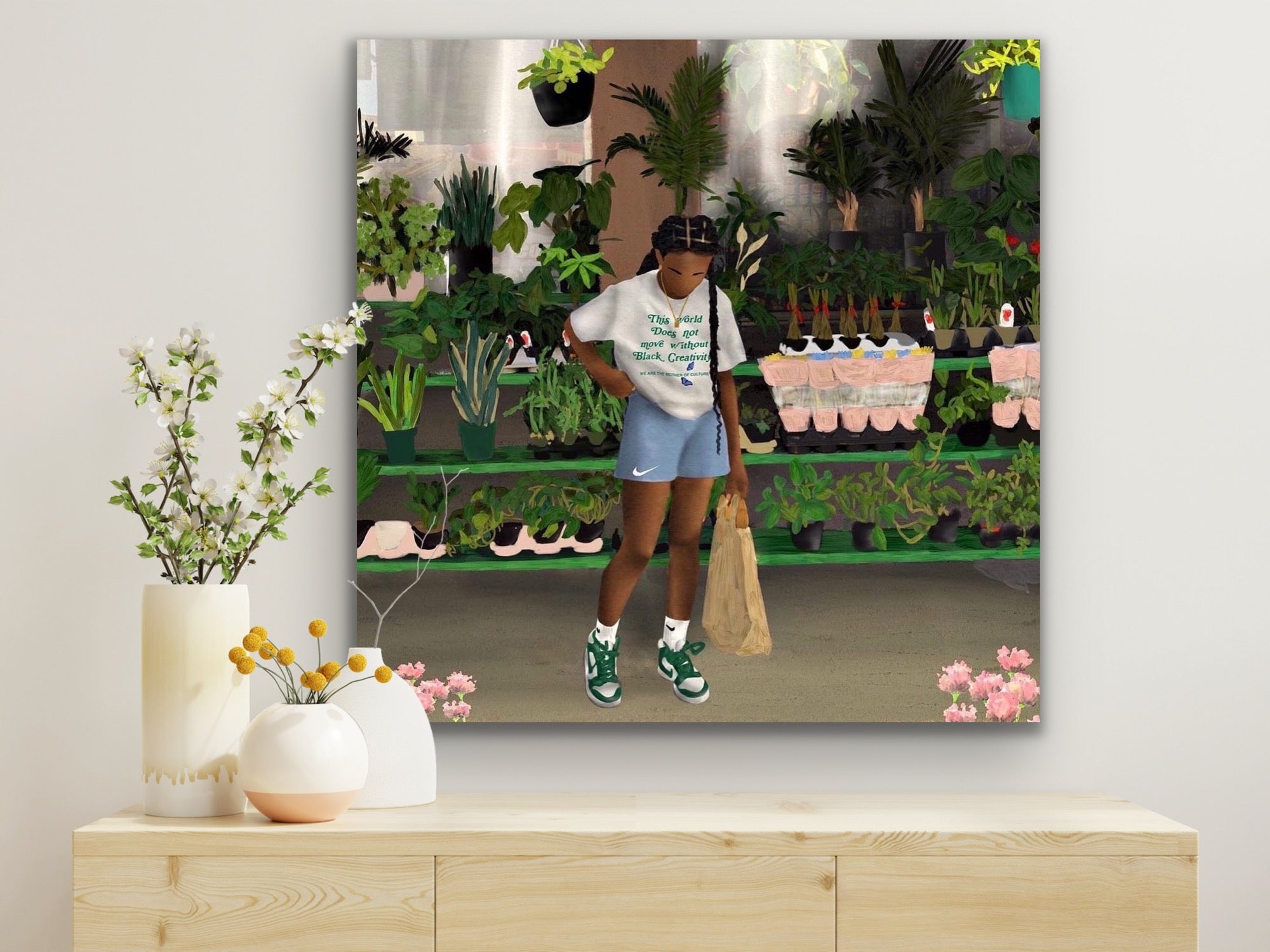 FLOWER SHOP Canvas - Aaronya Paints