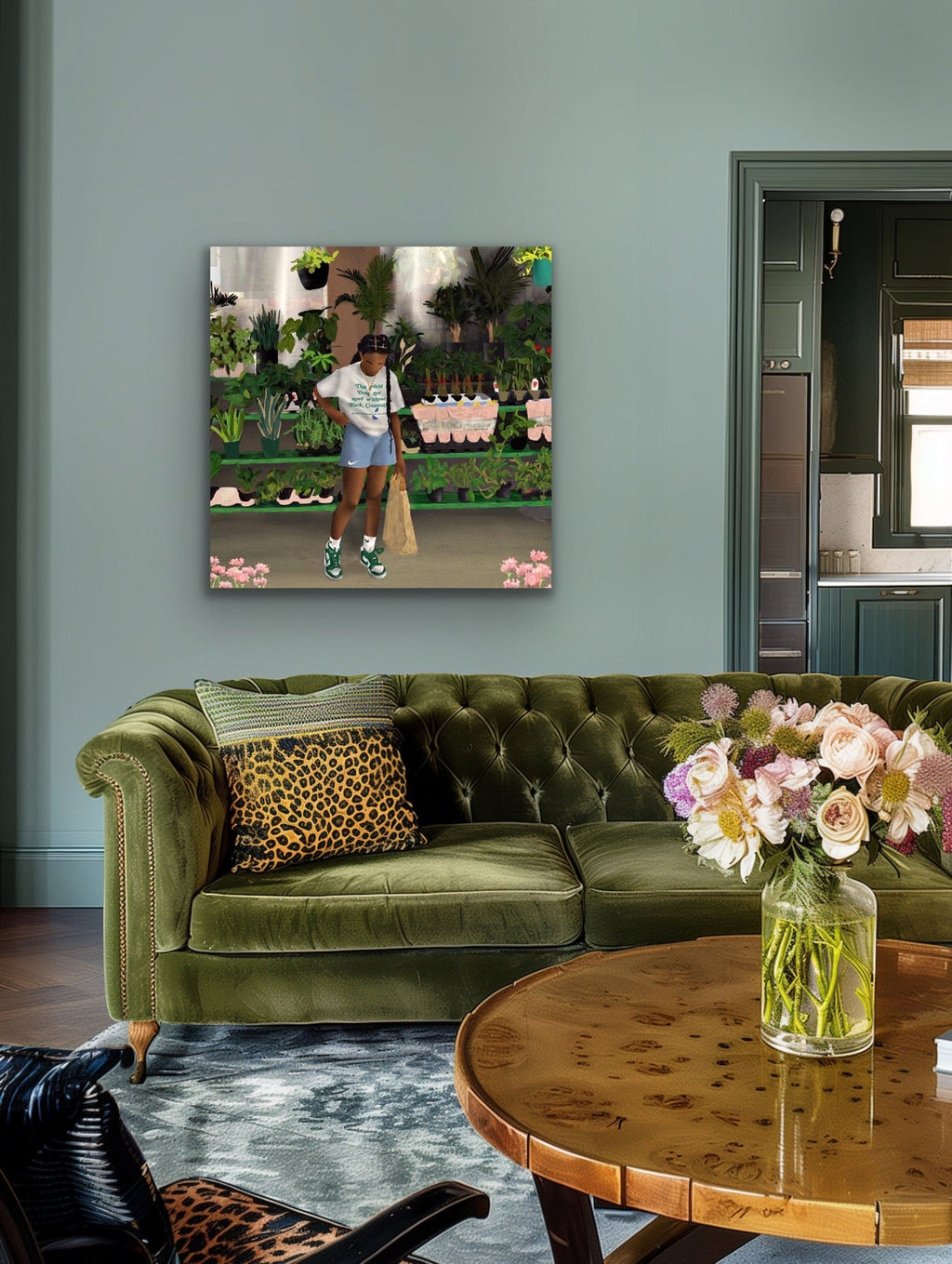 FLOWER SHOP Canvas - Aaronya Paints