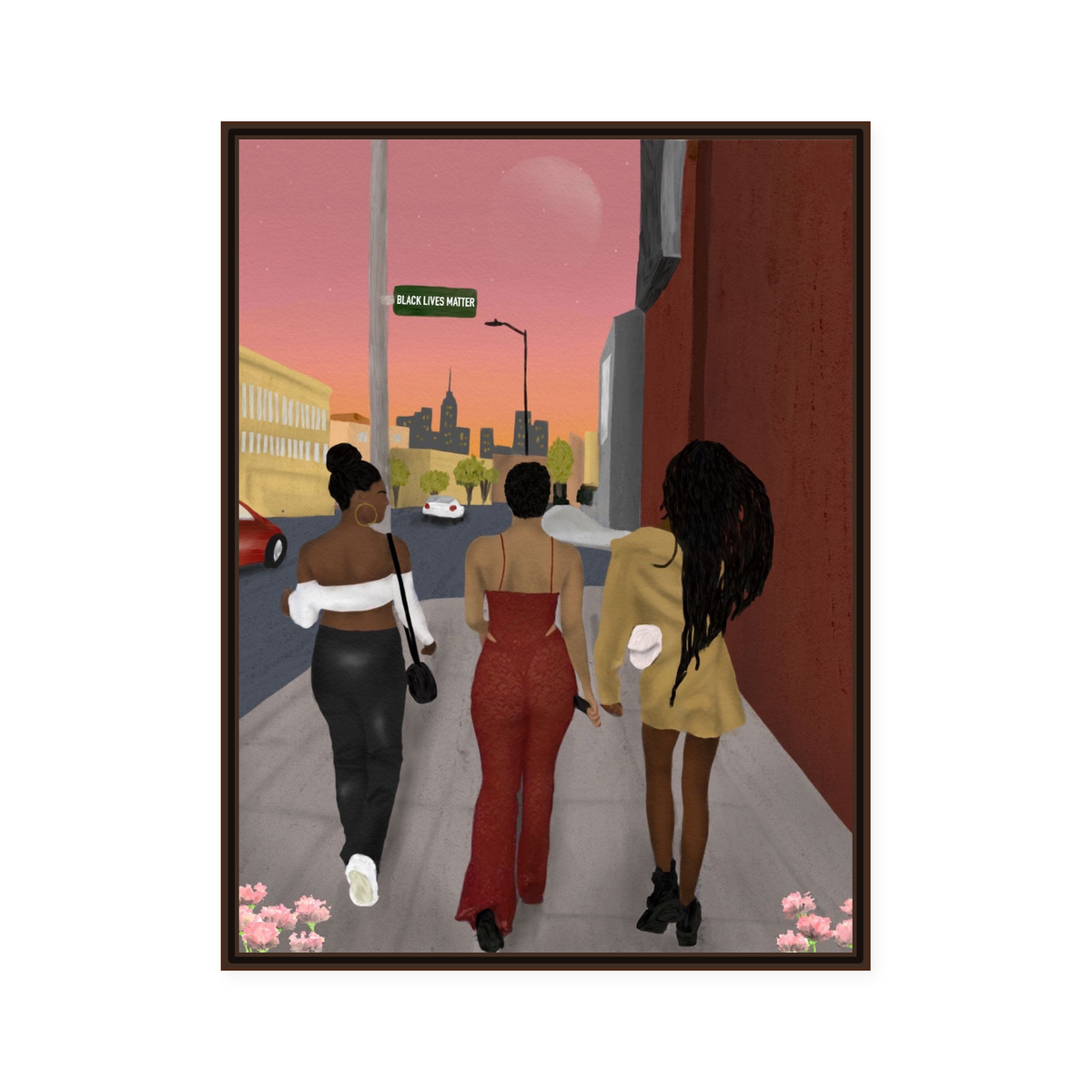 Girls Night framed wall art