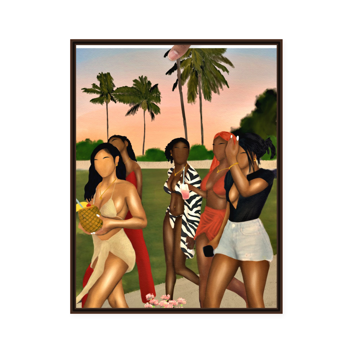 GIRLS TRIP framed wall art