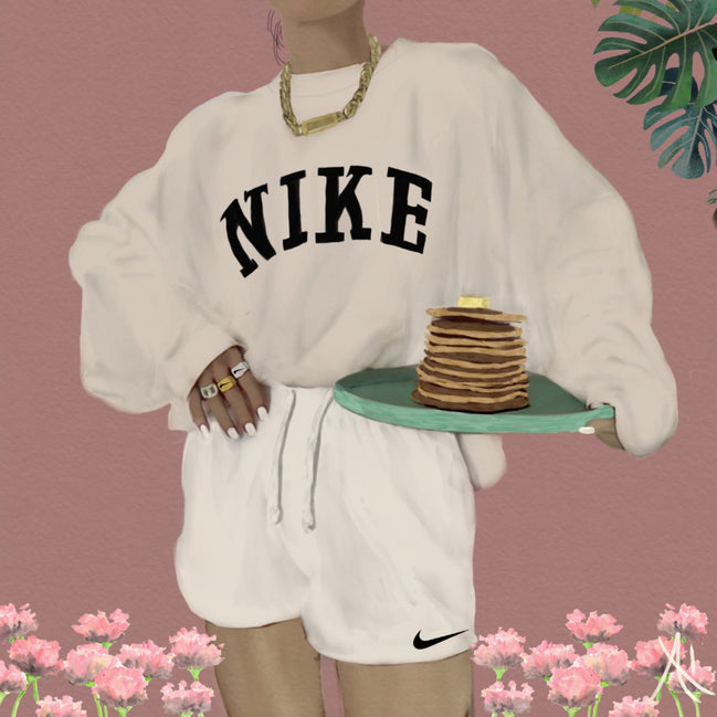 NIKE PANCAKES Canvas - Aaronya Paints