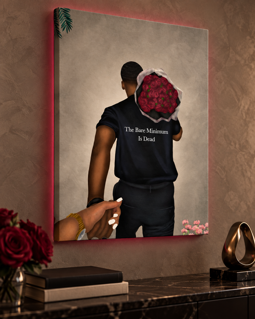 Prince Charming canvas texture and side detail
