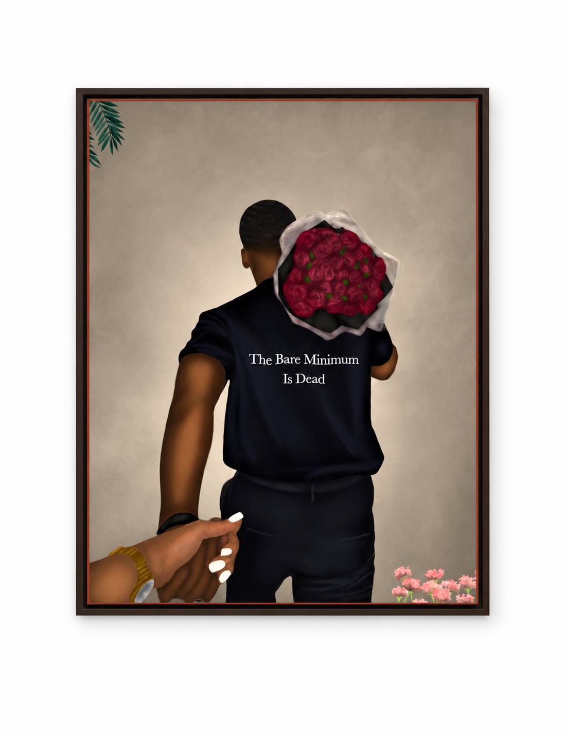 Prince Charming framed wall art on white